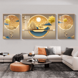 Tranh  Phòng Khách Nghệ Thuật Hiện Đại SC0036