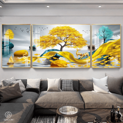 Tranh  Phòng Khách Nghệ Thuật Hiện Đại SC0035