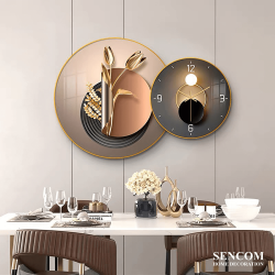 Đồng Hồ Treo Tường Tráng Gương TG010