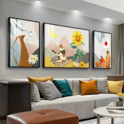 Tranh  Phòng Khách Nghệ Thuật Hiện Đại SC00298