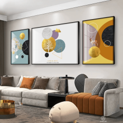 Tranh  Phòng Khách Nghệ Thuật Hiện Đại SC00296