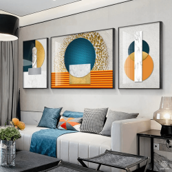 Tranh  Phòng Khách Nghệ Thuật Hiện Đại SC00293