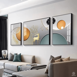 Tranh  Phòng Khách Nghệ Thuật Hiện Đại SC00292