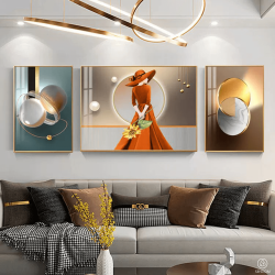 Tranh  Phòng Khách Nghệ Thuật Hiện Đại SC00300