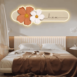 Alternative view of Tranh Treo Tường Hoa Mai Trắng LED05