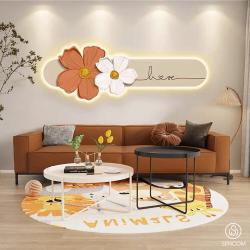 Tranh Treo Tường Hoa Mai Trắng LED05