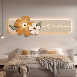 Tranh Treo Tường Hoa Mai Trắng LED012
