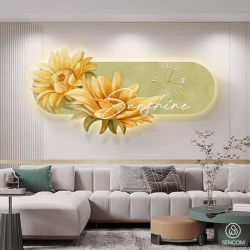 Tranh Treo Tường Hoa Mai Trắng LED03