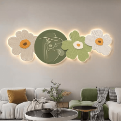 Tranh Treo Tường Hoa Mai Trắng LED02