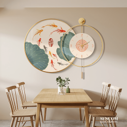 Đồng Hồ Treo Tường Tráng Gương Lồng Ghép 02