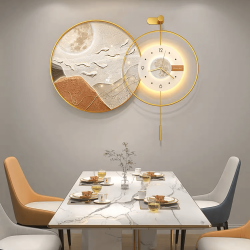 Alternative view of Đồng Hồ Treo Tường Tráng Gương Lồng Ghép 03