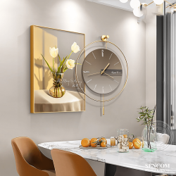 Alternative view of Đồng Hồ Treo Tường Tráng Gương Lồng Ghép 05