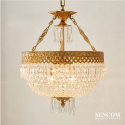 Đèn Chùm Đồng Tân Cổ Cao Cấp SC01-CĐ
