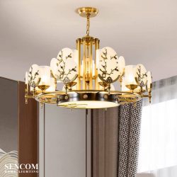 Alternative view of Đèn chùm pha lê cao cấp SC0107-SR