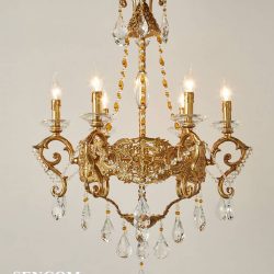 Đèn Chùm Đồng Tân Cổ Cao Cấp SC011-CĐ