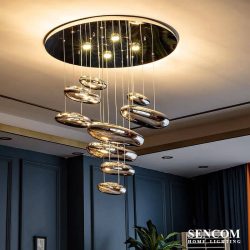 Alternative view of Đèn chùm hiện đại - đèn Mercury thủy tinh cao cấp HĐ01