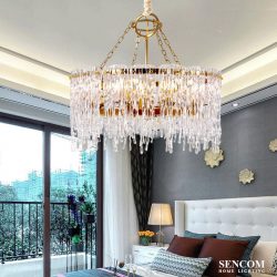Alternative view of Đèn chùm pha lê cao cấp HĐ13