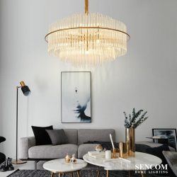 Đèn chùm thủy tinh pha lê cao cấp HĐ04