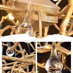 Alternative view of Đèn chùm pha lê cao cấp SC080-SR