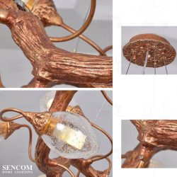 Alternative view of Đèn chùm Serips pha lê nhập khẩu SC058-SR