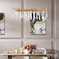 Alternative view of Đèn chùm pha lê cao cấp SC072-SR