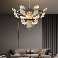 Alternative view of Đèn chùm pha lê cao cấp SC0119-SR