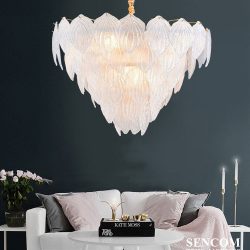 Alternative view of Đèn chùm GLass Leaver cao cấp HĐ09