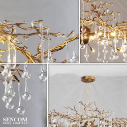 Alternative view of Đèn chùm Serips pha lê nhập khẩu SC069-SR