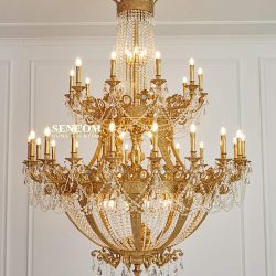 Đèn Chùm Đồng Tân Cổ Cao Cấp SC01- CĐTC