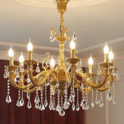 Alternative view of Đèn Chùm Đồng Tân Cổ Cao Cấp SC017- CĐTC