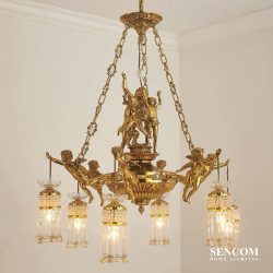 Alternative view of Đèn Chùm Đồng Tân Cổ Cao Cấp SC025- CĐTC