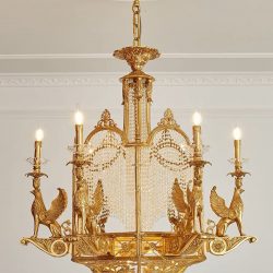 Đèn Chùm Đồng Tân Cổ Cao Cấp SC040- CĐTC