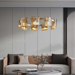 Alternative view of Đèn chùm pha lê cao cấp SC0153-SR