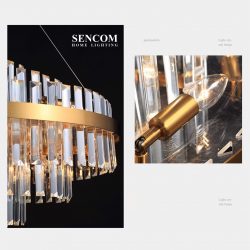 Alternative view of Đèn chùm pha lê cao cấp SC0199-SR