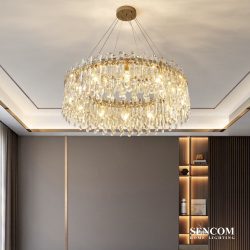 Alternative view of Đèn chùm pha lê cao cấp SC0256-SR