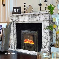 Lò Sưởi Điện Đá Cẩm Thạch SC08