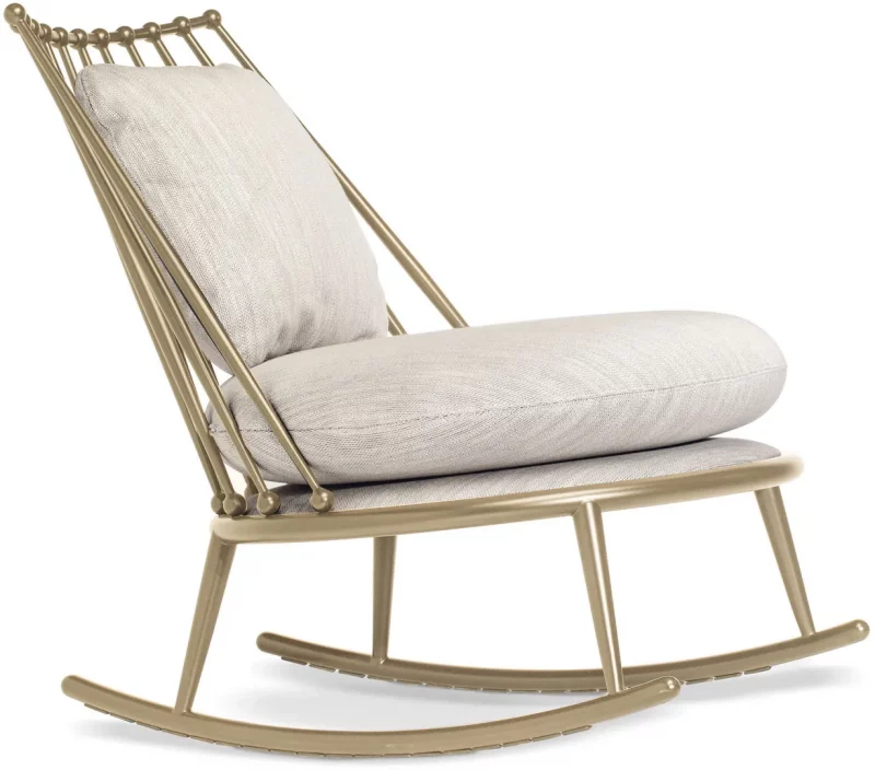 Aurora iron back rocking chair
