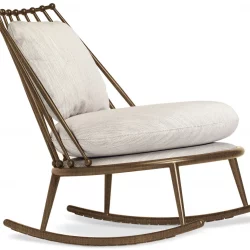 Aurora iron back rocking chair