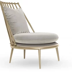 Alternative view of Aurora iron back armchair