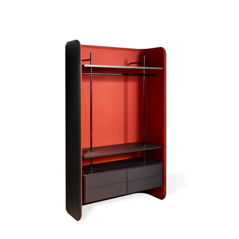 Linden clothes rack cabinet
