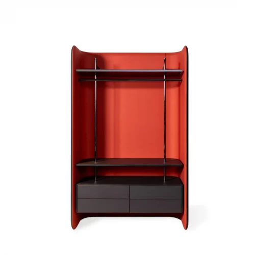 Linden clothes rack cabinet