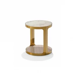 Medallion side table