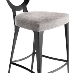 Miss uncovered backrest stool