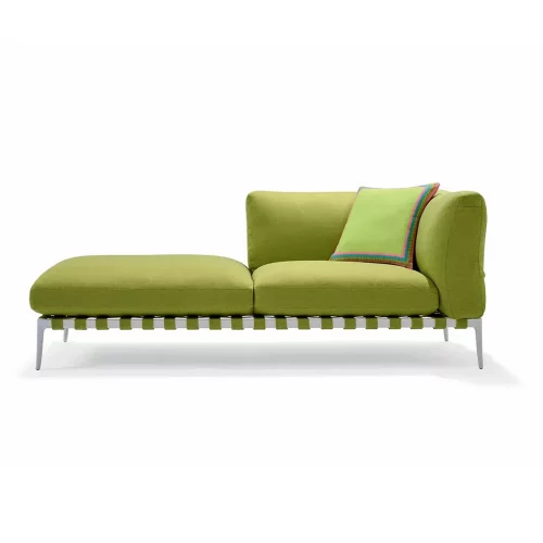 Stiletto Outdoor corner element with ottoman