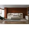 Alternative view of Malta upholstered bed panels