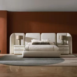 Alternative view of Malta upholstered king bed