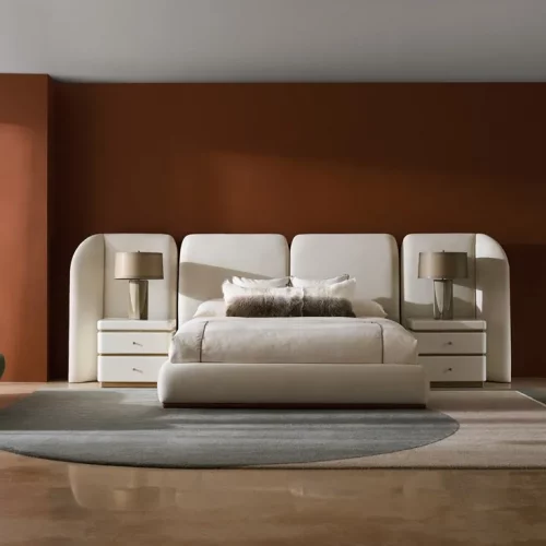 Alternative view of Malta upholstered king bed